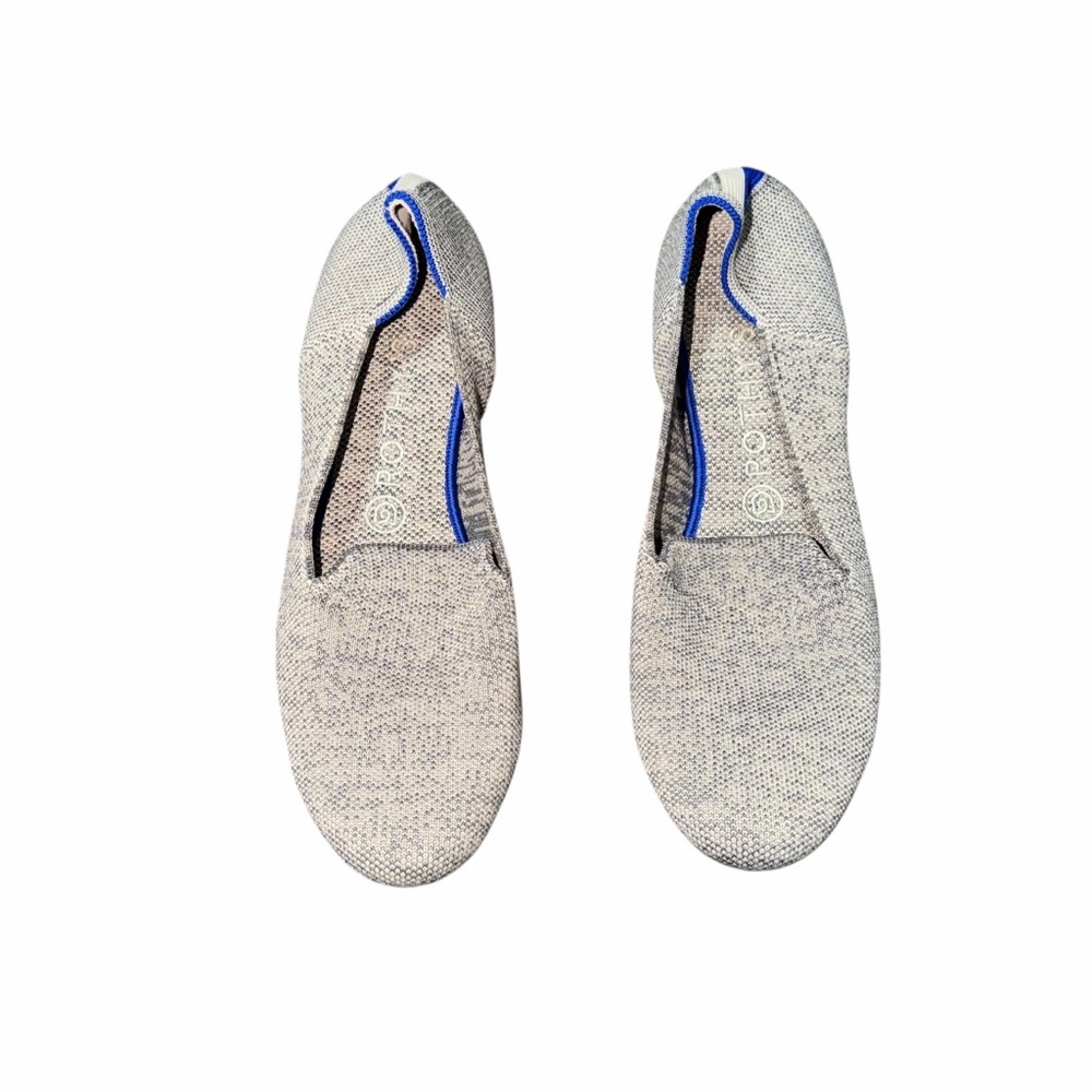 Rothy's The Loafer Gray Knit Slip-On Flats Women's Size 8 Sustainable Shoes
